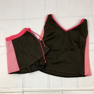 NWT Cazimi Tankini & Shorts Bathing Suit, 16W